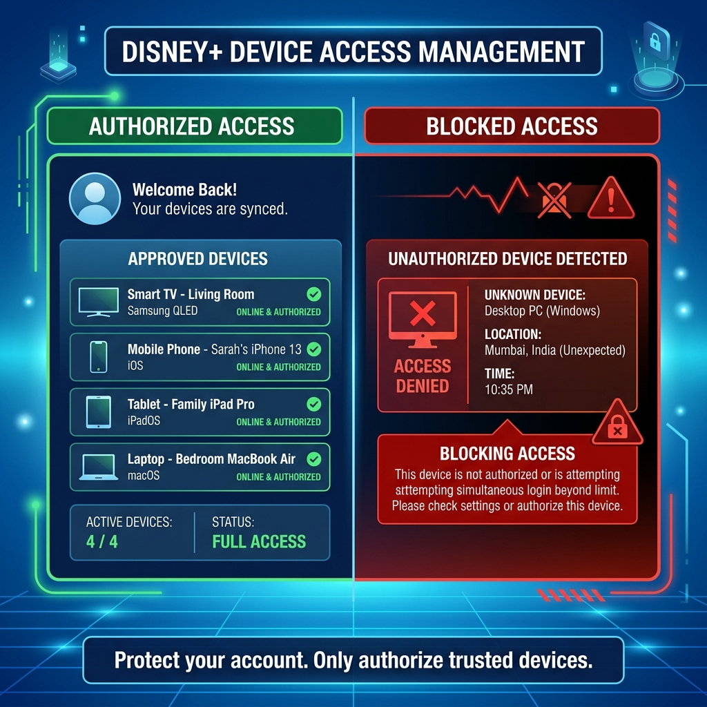 Did Disney Plus change their policy device authorization comparison