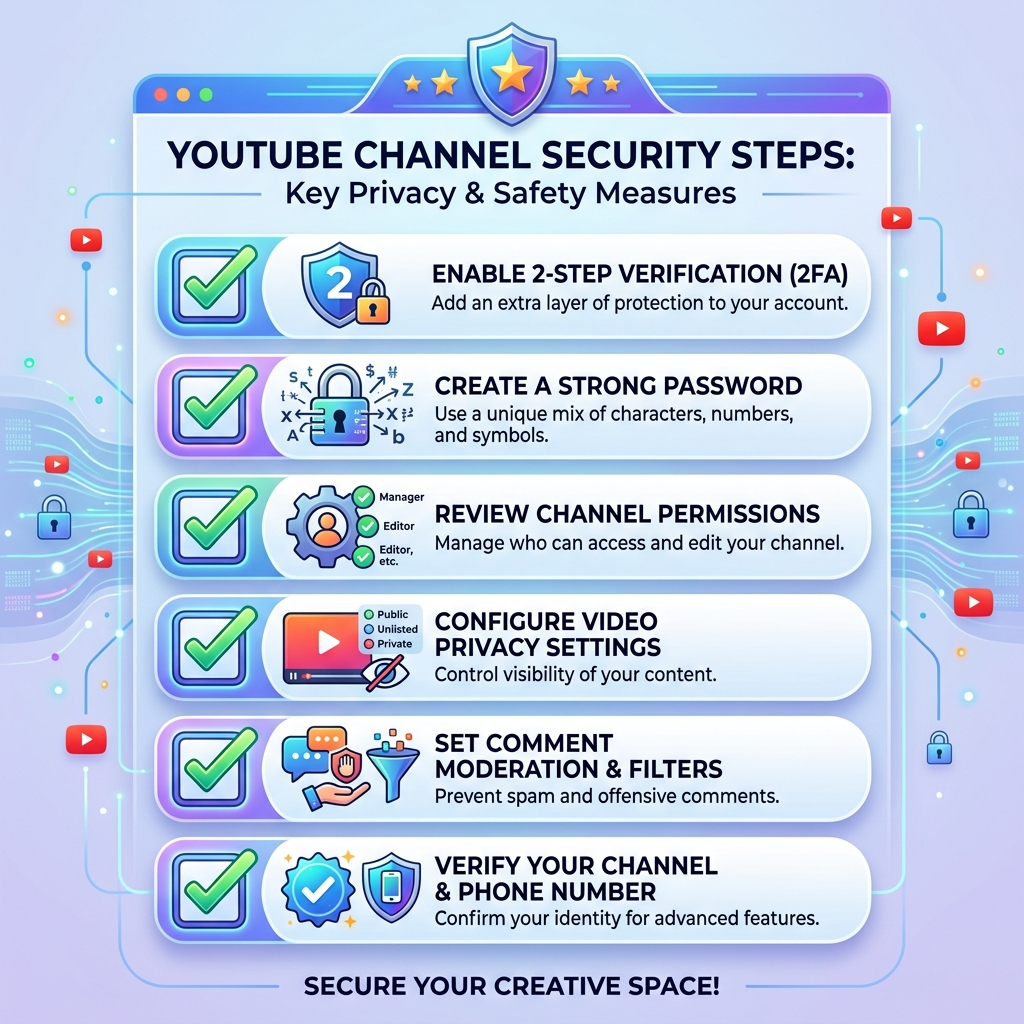 Best practices checklist for YouTube hide subscriptions and privacy